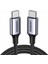 iPhone 15 Serisi için 100W 4.0 Pd USB C'den USB C'ye Hızlı Şarj Kablosu Naylon Örgülü Tip-C Kablo için Samsung S20/MACBOOK/IPAD Pro (1 M) (Yurt Dışından) 1