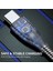 2m 2,4A Usb-A-Yaylı Karbon Çelik Hortumlu Yıldırım Hızlı Şarj Veri Kablosu-Gümüş (Yurt Dışından) 4