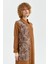File Detaylı Uzun Tunik Camel 4