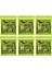 2215 (10-52) Tarzı Ernie Ball Slinky Nikel Sarımlı Elektro Gitar Teli Seti Gerçek Ağır Metal Rock Çal Gitar Aksesuarları Için 6 Adet (Yurt Dışından) 2
