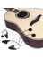 Siyah Stil Akustik Gitar Piezo Kupası Için Keman Mandolin Banjo Kalimba Harp Mikrofon Banjo Aksesuarları (Yurt Dışından) 4