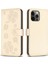 IPhone 12 Için Flip Case Pro Yonca Çiçek Çok Renkli Pu Deri Kart (Yurt Dışından) 1