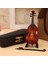 20 cm Tarzı Minyatür Gitar ve Standı ile Saklama Kılıfı Taklit Süs Bass Gitar Mini Model Dollhouse Dekorasyon Çocuk Hediyesi (Yurt Dışından) 3