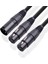 Xlr Erkek Iki Dişi Ses Yayıcı Mikrofon Kablosu Adaptörü 50CM Pvc Tel Amfiler Mikserler Equalizerlar Için (Yurt Dışından) 4