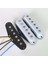 1pc Siyah Köprü Tarzı Donlis Beyaz 60'lar Vintage Siyah Flatwork Alnico Gle Bobin St Gitar Manyetiği Inci Renginde (Yurt Dışından) 5