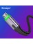 LED Göstergeli Mikro Usb'den Usb'ye Naylon Örgülü Veri Senkronizasyon Şarj Kablosu 1 M-Koyu Gri (Yurt Dışından) 4