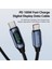 Usb-C - Usb-C Pd 100W Dijital Ekran Şarj Veri Kablosu, 1m - Kahverengi (Yurt Dışından) 3
