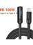 1m Açılı Usb-C Kablosu Dijital Ekran Type-C 100W Hızlı Şarj Kablosu - Siyah (Yurt Dışından) 5