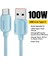 2m A-C 7A 100W Usb-A - Type-C Kablo Hızlı Şarj Veri Kablosu - Mavi (Yurt Dışından) 3
