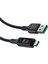 1,2m Usb-A'dan Usb-C'ye 60W Hızlı Şarj Kablosu Işık Ekranı Örgülü Veri Aktarım Kablosu (Yurt Dışından) 3