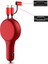 3'ü 1 Arada Teleskopik Araç Şarj Kablosu Pd+Qc3.0 Type-C Mikro USB Yıldırım Bağlantı Noktalı Hızlı Şarj Kablosu Kablosu - Kırmızı (Yurt Dışından) 1