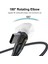 1m Pd 60W Type-C - Type-C Kablo 180 Derece Dönüşlü Şarj Kablosu - Mor (Yurt Dışından) 2