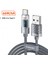 1m 6A Süper Hızlı Şarj Kablosu Dijital Ekranlı Usb'den C Tipi Kabloya - Gri (Yurt Dışından) 2
