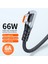 Huawei Samsung Için 2m 6A 66W Hızlı Şarj Kablosu USB - Tip-C Sağ Açı Örgülü Veri Kablosu - Siyah (Yurt Dışından) 2