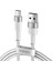 1m Usb'den Type-C'ye 3A Hızlı Şarj Veri Kablosu Örgülü Tel - Beyaz (Yurt Dışından) 1