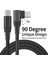 1 M 90 Derece Dik Açılı Şarj Kablosu USB 2.0 Pd 60W Type-C - Type-C Veri Senkronizasyon Kablosu - Gri (Yurt Dışından) 4