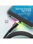 2m 2.4A Hızlı Şarj Kablosu Usb-A'dan Mikro Usb'ye LED Aydınlatma Kablosu 480MBPS Veri Iletim Kablosu-Mavi (Yurt Dışından) 3
