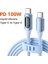 1m Pd 100W Type-C - Type-C Dijital Ekranlı Sıvı Silikon Veri Kablosu - Mavi (Yurt Dışından) 5