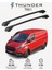 Ford Custom 2012-2023 Trx1 Thunder Carrier Kilitli Ara Atkı Taşıyıcı Tavan Barı Siyah 1