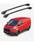 Ford Custom 2012-2023 Trx1 Thunder Carrier Kilitli Ara Atkı Taşıyıcı Tavan Barı Siyah 2