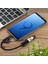 USB 3.0 Dişi Otg Adaptör 2'si 1 Arada Mikro USB + Tip C Erkek Naylon Örgülü Şarj Kablosu Veri Kablosu - Siyah (Yurt Dışından) 4
