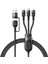 Usb/type-C - Type-C/lightning/mikro Hızlı Şarj Kablosu Veri Kablosu - Siyah (Yurt Dışından) 1
