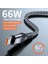 Huawei Samsung Için 3m 6A 66W Hızlı Şarj Kablosu USB - Tip-C Örgülü Veri Kablosu - Gri (Yurt Dışından) 2