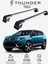 Peugeot 5008 2017-SONRASI Trx2 Thunder Carrier Kilitli Ara Atkı Taşıyıcı Tavan Barı Siyah 1