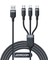 30CM Çok Kullanımlı Seri 3'ü 1 Arada Lightning+Type-C+Micro 3.5A Power Bank Için Veri Kablosu (Yurt Dışından) 1