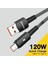 2m Süper Uzun Usb'den Type-C'ye 120W Hızlı Şarj Kablosu 480MBPS Veri Iletim Kablosu - Siyah (Yurt Dışından) 3
