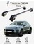 Porsche Macan 2014-SONRASI Trx2 Thunder Carrier Kilitli Ara Atkı Taşıyıcı Tavan Barı Siyah 1