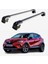 Renault Captur 2020-SONRASI Trx2 Thunder Carrier Kilitli Ara Atkı Taşıyıcı Tavan Barı Siyah 2