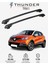 Renault Captur 2020-SONRASI Trx2 Thunder Carrier Kilitli Ara Atkı Taşıyıcı Tavan Barı Gri 1