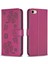 IPhone 6 Için Flip Case/6s Çok Renkli Pu Deri Kart Yuvaları Tutucu Yonca (Yurt Dışından) 1