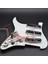 Kırmızı Inci Tarzı Tek Bobin Elektro Gitar Pickguard Alıcılar Yüklü Ön Bağlantılı 11 Delikli Sss Kırmızı Beyaz Inci Beyaz Gitar Aksesuarları (Yurt Dışından) 5