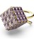 5633644 Swarovski Yüzük Curiosa : Coctail Ring Square Purple Gold Tone Plated 58 1