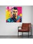 Cam Baskı - Pop Art Ronaldo - Cristiano Ronaldo, Cristiano Ronaldo, Çizgi Roman Tarzı, Cesur Renkler, 30X30 2