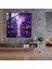 Mor Şehir Manzarası Cam Baskı - Mor, Cam Sanatı, Çağdaş Sanat, Ev Dekorasyonu, 30X30 2