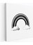 Minimalist Gökkuşağı Kanvas Tablo - Gökkuşağı, Modern Sofistike, Siyah Beyaz, Duvar Dekorasyonu, 30X30 1