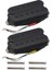 Fleor Alnico 5 Gitar Manyetik Humbucker Elektro Gitar Manyetikler Boyun + Köprü Seti Siyah Gitar Parçaları Aksesuarları Için (Yurt Dışından) 1