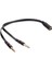 Çevirici HY-X78 Siyah 3.5mm To Audıo + Mıc 0.15M Kulaklık Çevirici 1
