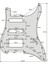 Mor Inci 4 Katlı Stil Fleor 11 Delikli Elektro Gitar Pickguard Ssh Hss Gitar Çizik Levhası ve Vidaları St Gitar Parçaları ile Uyumlu, 21 Renk Seçeneği (Yurt Dışından) 5