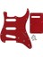 Kırmızı 3 Katlı Stil Fleor St Sss Elektro Gitar Pickguard 11 Delik Çizilme Plakası ve Arka Plaka ve Vidalar, 30 Renk Seçeneği (Yurt Dışından) 1
