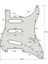Kırmızı Ayna Tarzı Elektrik Gitar Parçaları Için Montaj Vidaları ile Fleor 1 Katmanlı Ayna Sss Gitar Çizilmeye Dayanıklı Levha St Pickguard (Yurt Dışından) 3