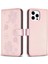 IPhone 13 Için Flip Case Pro Pu Deri Cüzdan Yonca Çiçek Kart Yuvaları (Yurt Dışından) 1