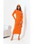 Ftz Kadın Kaşkorse Elbise Orange 30901 1