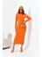 Ftz Kadın Kaşkorse Elbise Orange 30901 4
