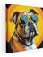 Cool Bulldog Pop Art Kanvas Tablo, 30X30 cm 1