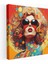 Groovy Psychedelic Pop Art Kanvas Tablo, 30X30 cm 1