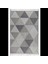 Gri Geometrik Desenli Bukle Iskandinav Halı - Modern Mutfak & Salon Halısı - Hoom Rugs Bukle 1401 1